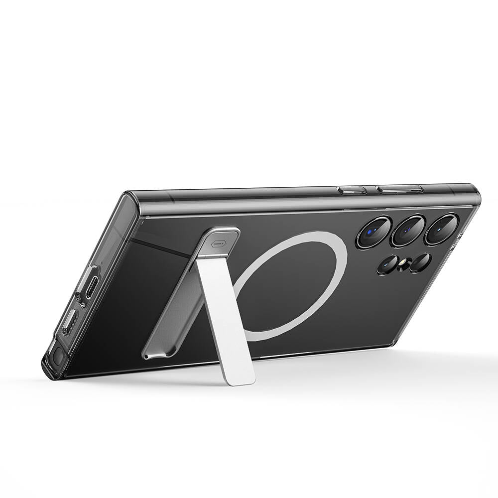 Wiwu KCC-025 Aurora Serisi Galaxy S24 Ultra M-safe Şarj Özellikli Kamera Korumalı Standlı Kılıf