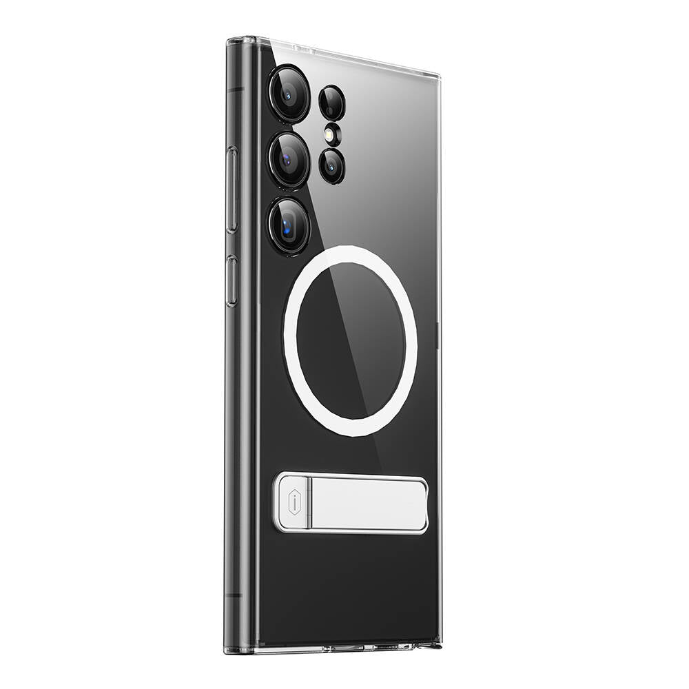 Wiwu KCC-025 Aurora Serisi Galaxy S24 Ultra M-safe Şarj Özellikli Kamera Korumalı Standlı Kılıf