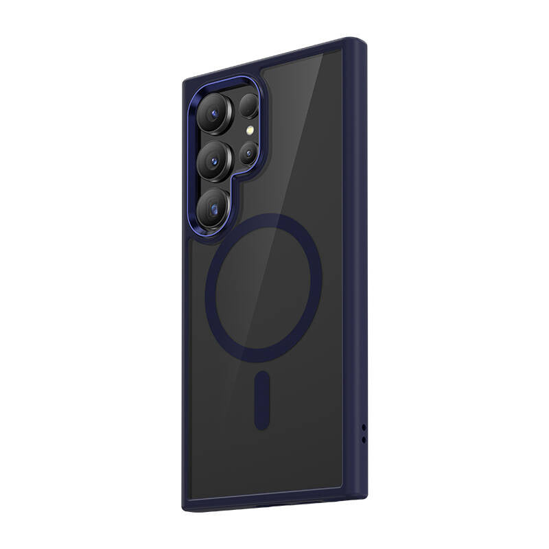 Benks MagClap Galaxy S24 Ultra M-safe Şarj Özellikli Şeffaf Arka Yüzey TPU Çerçeve Kılıf