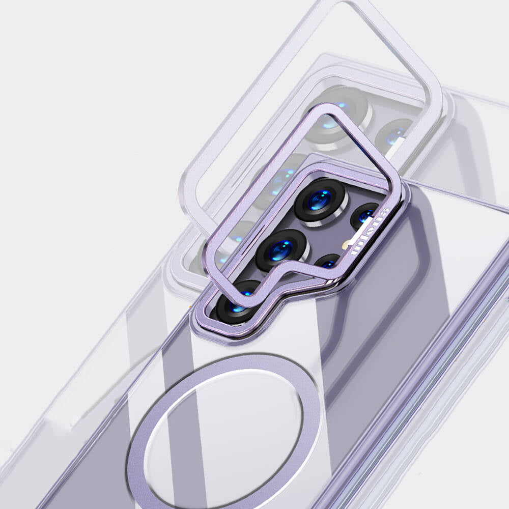 Wlons Galaxy S24 Ultra M-safe Şarj Özellikli Standlı Efsane Kılıf