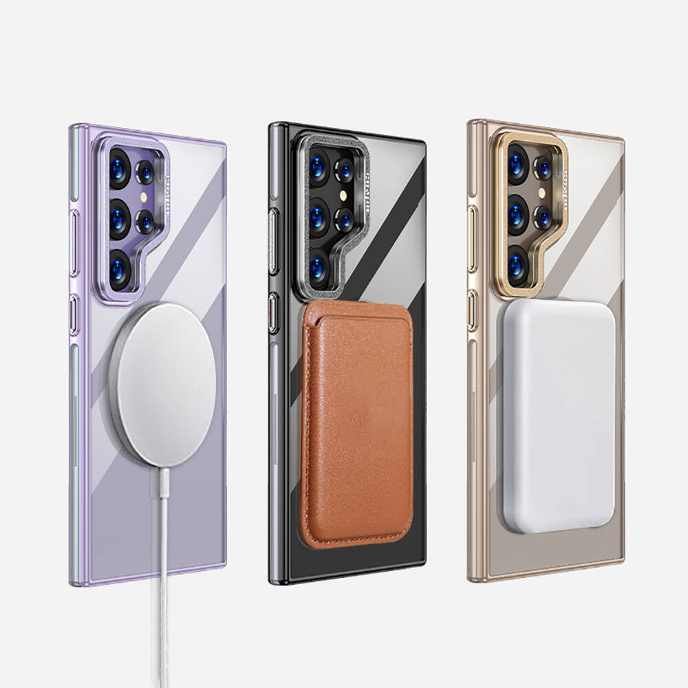 Wlons Galaxy S24 Ultra M-safe Şarj Özellikli Standlı Efsane Kılıf
