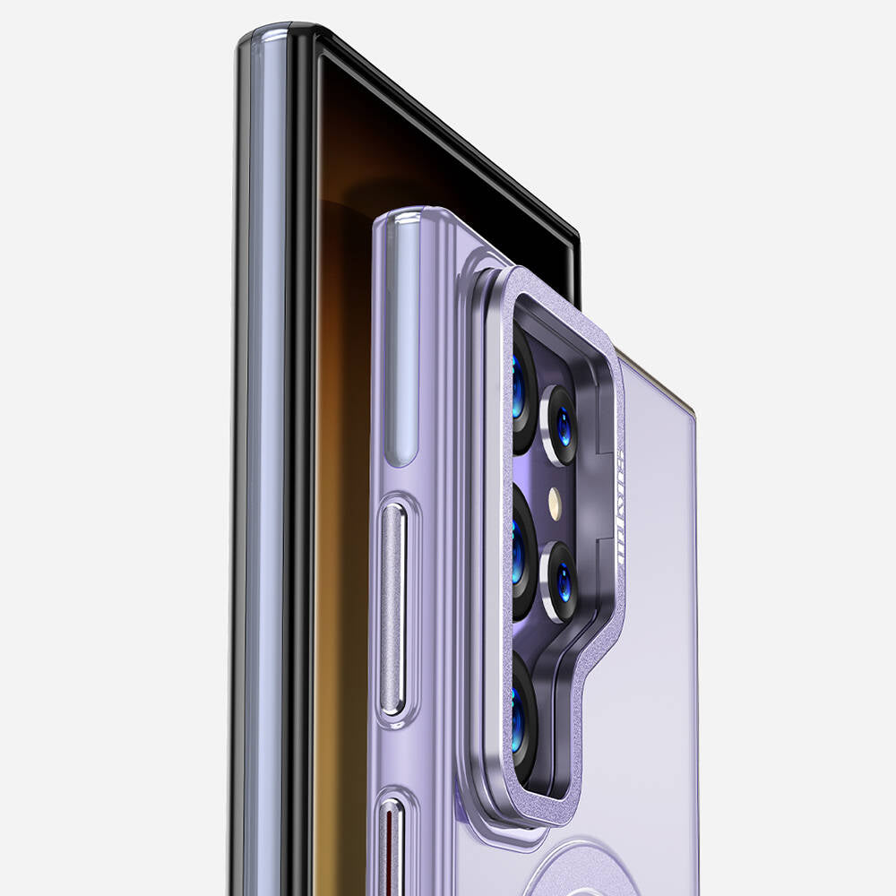Wlons Galaxy S24 Ultra M-safe Şarj Özellikli Standlı Efsane Kılıf