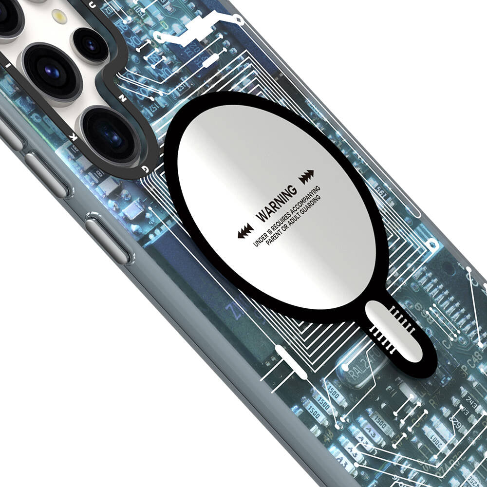 YoungKit Technology Serisi Galaxy S24 Ultra Kılıf Magsafe Şarj Özellikli Telefon Kılıfı - 5