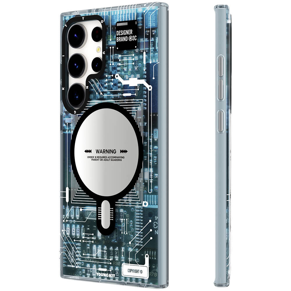 YoungKit Technology Serisi Galaxy S24 Ultra Kılıf Magsafe Şarj Özellikli Telefon Kılıfı - 2