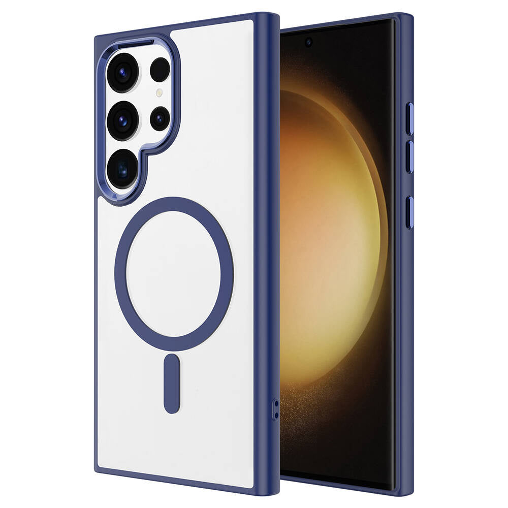 Cepax Chrome Magsafe Galaxy S24 Ultra Kablosuz Şarj Özellikli Silikon Telefon Kılıfı - 6