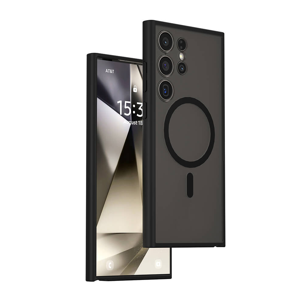 Wiwu FGG-024 Galaxy S24 Ultra M-safe Şarj Özellikli Lekelere Dayanıklı Kılıf
