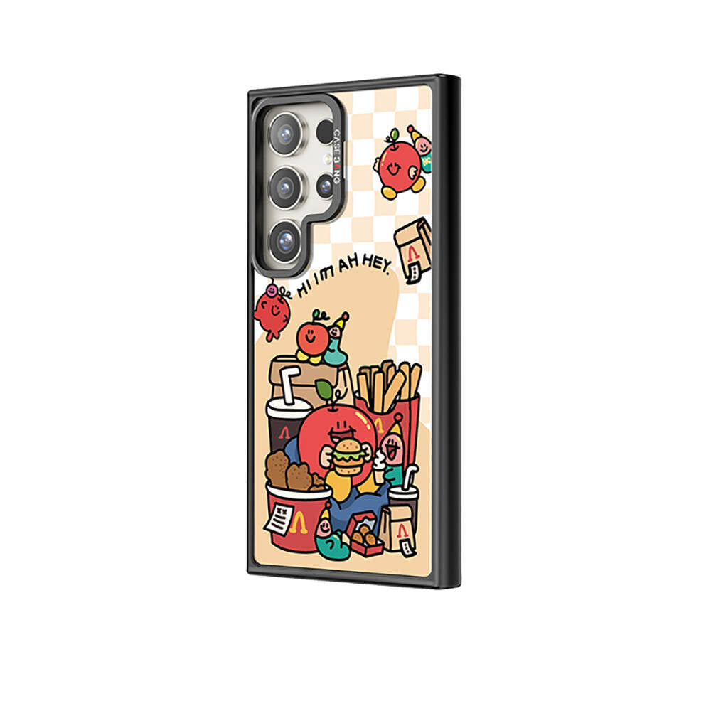Casebang Ahhey Serisi Galaxy S24 Ultra M-safe Şarj Özellikli Arka Panel
