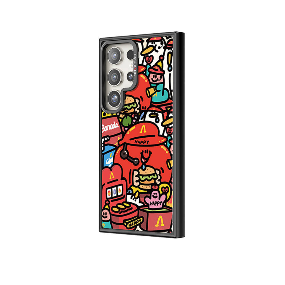 Casebang Ahhey Serisi Galaxy S24 Ultra M-safe Şarj Özellikli Arka Panel