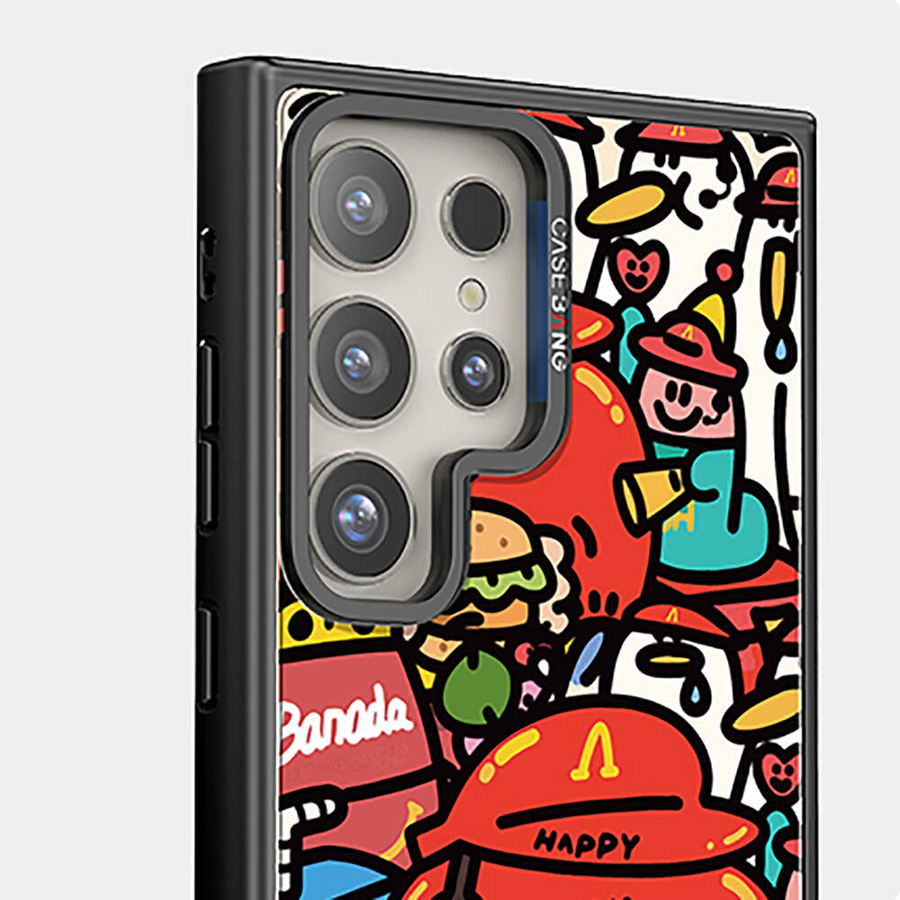 Casebang Ahhey Serisi Galaxy S24 Ultra M-safe Şarj Özellikli Arka Panel