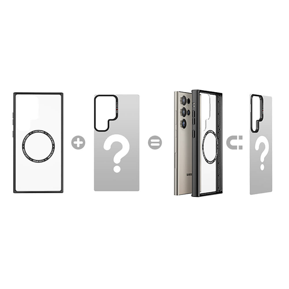 Casebang Ahhey Serisi Galaxy S24 Ultra M-safe Şarj Özellikli Arka Panel
