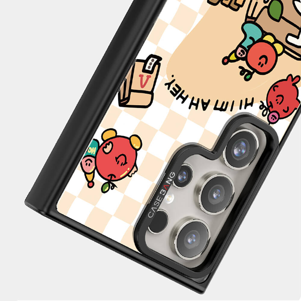 Casebang Ahhey Serisi Galaxy S24 Ultra M-safe Şarj Özellikli Arka Panel