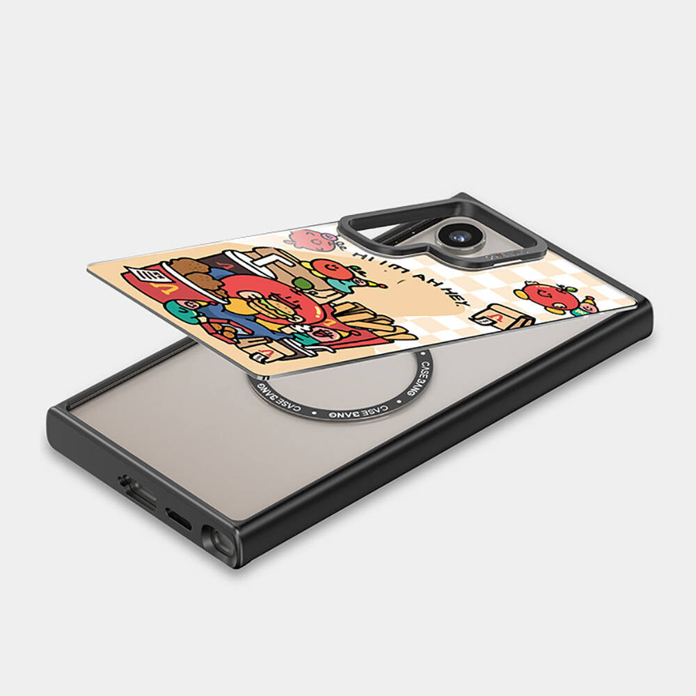 Casebang Ahhey Serisi Galaxy S24 Ultra M-safe Şarj Özellikli Arka Panel