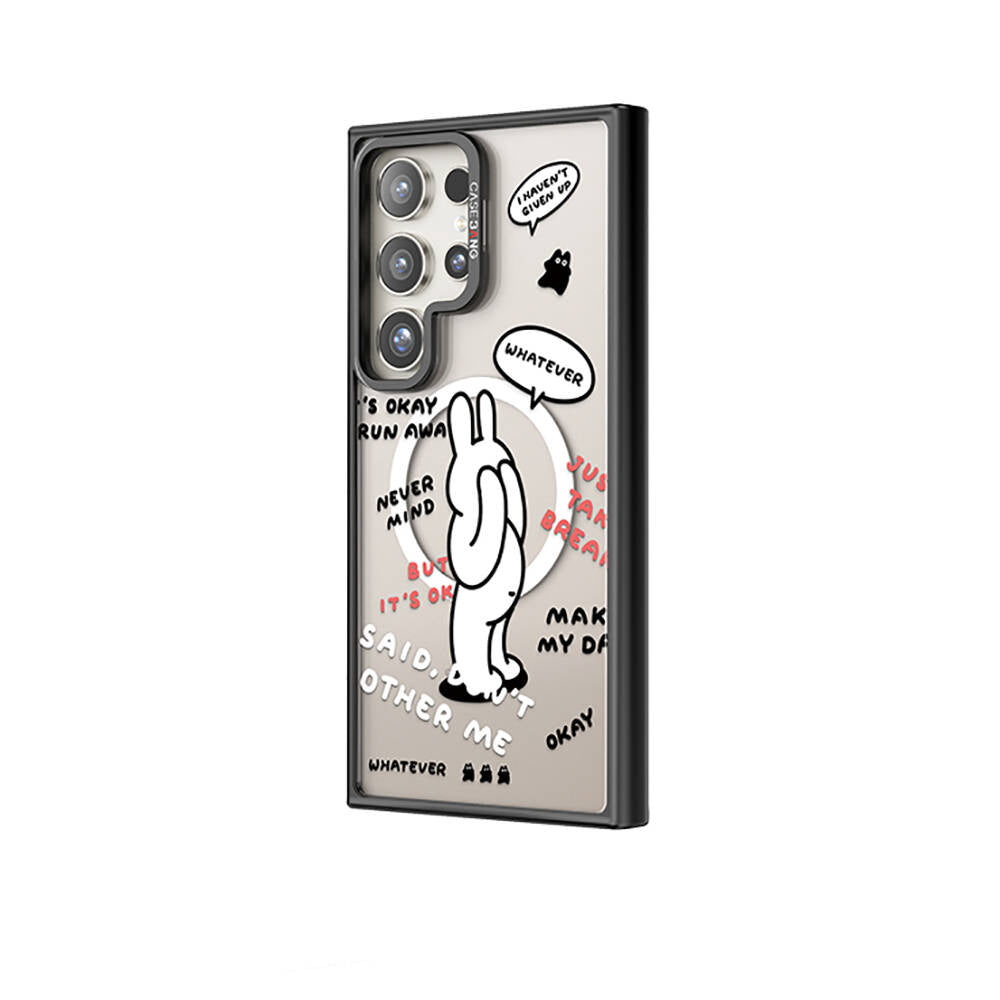 Casebang Chill Out Serisi Galaxy S24 Ultra M-safe Şarj Özellikli Mıknatıslı Arka Panel