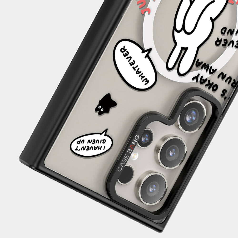 Casebang Chill Out Serisi Galaxy S24 Ultra M-safe Şarj Özellikli Mıknatıslı Arka Panel