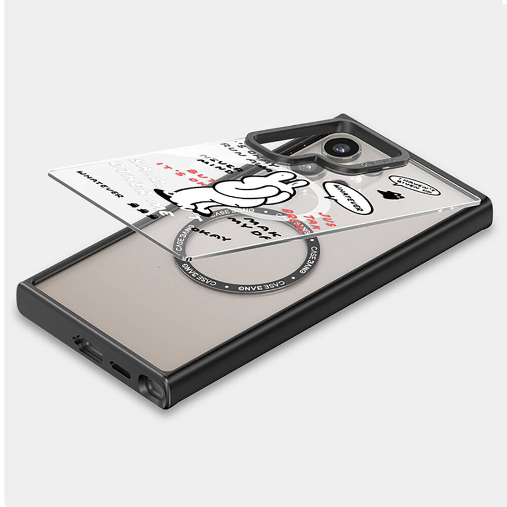 Casebang Chill Out Serisi Galaxy S24 Ultra M-safe Şarj Özellikli Mıknatıslı Arka Panel