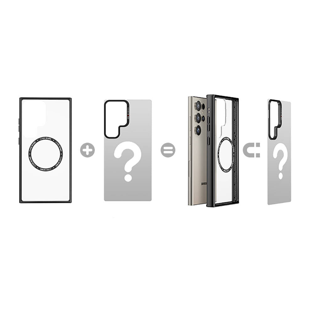 Casebang Chill Out Serisi Galaxy S24 Ultra M-safe Şarj Özellikli Mıknatıslı Arka Panel