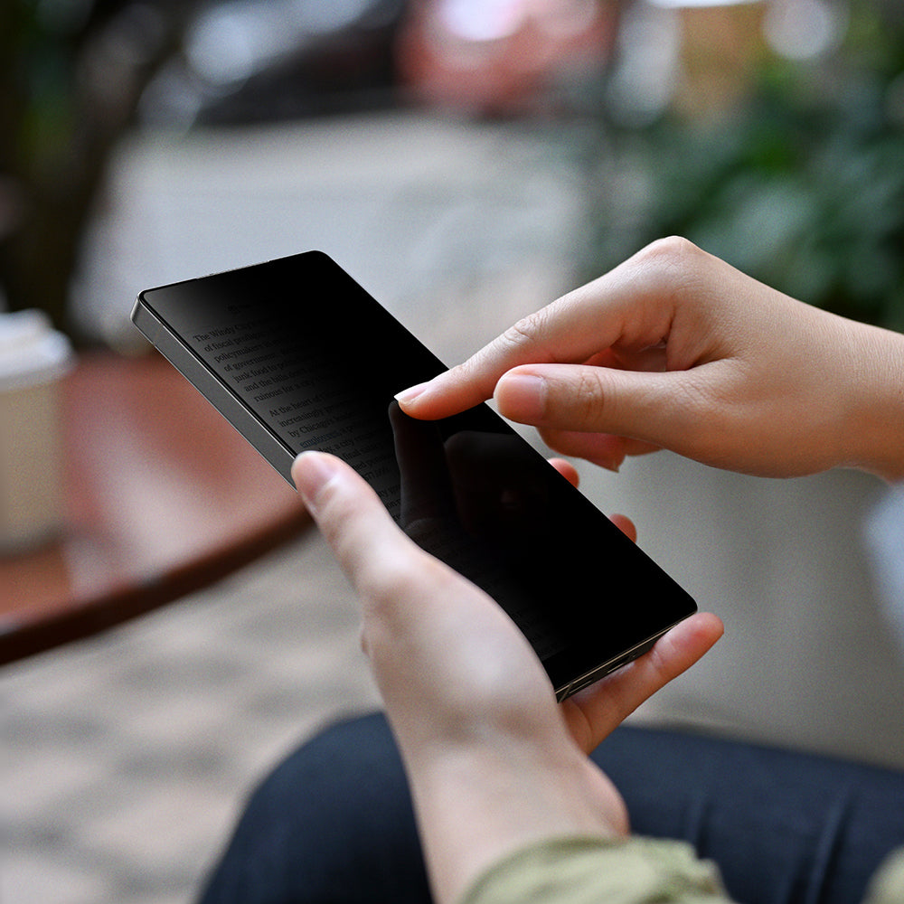 Amazingthing Radix Galaxy S25 Privacy Parmak İzi Bırakmayan Temperli Cam Ekran Koruyucu - 7