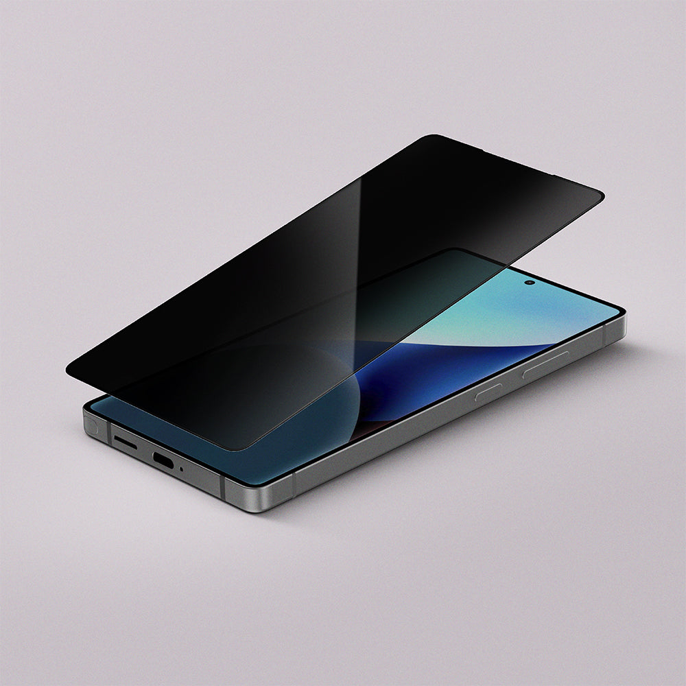Amazingthing Radix Galaxy S25 Privacy Parmak İzi Bırakmayan Temperli Cam Ekran Koruyucu - 4