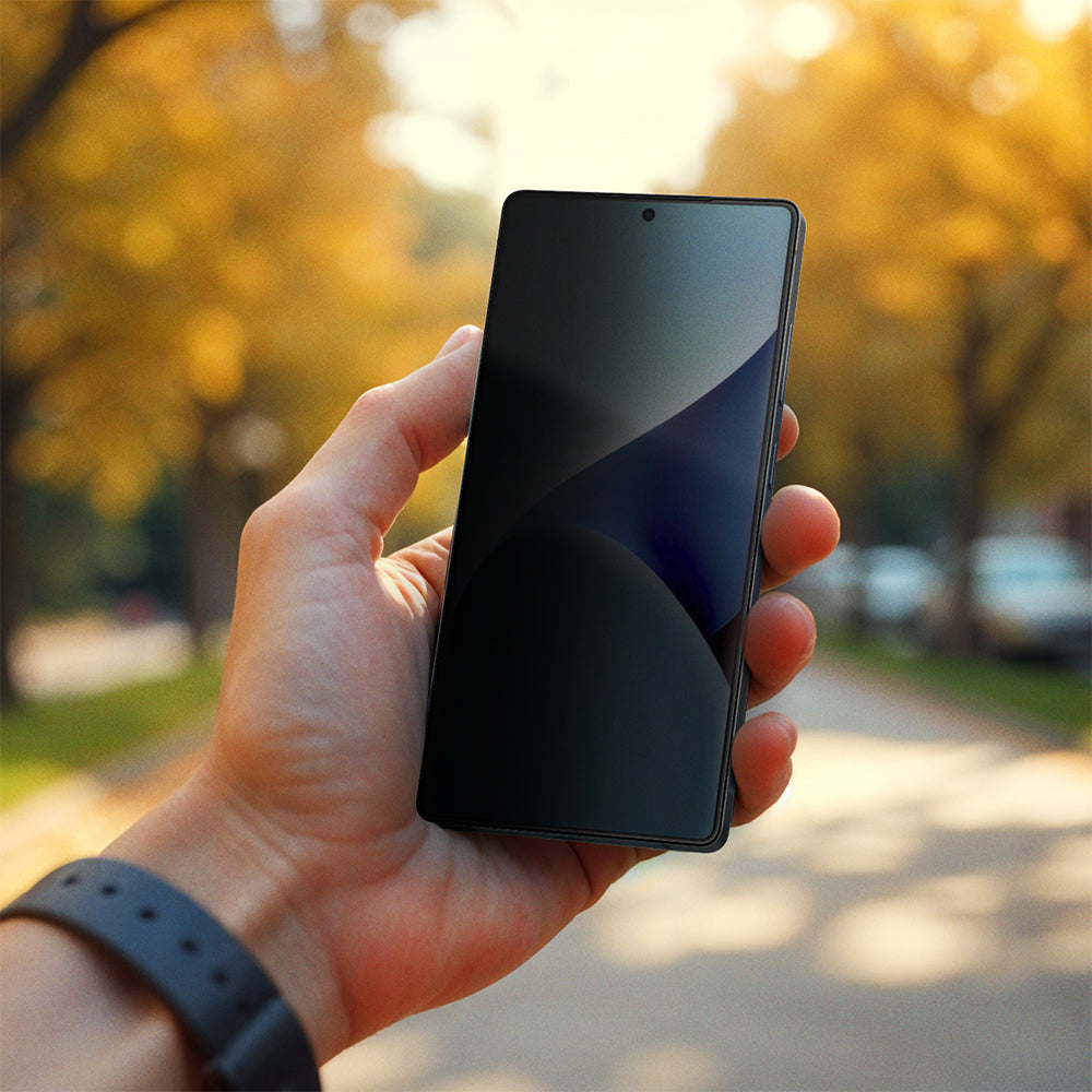 Amazingthing Radix Galaxy S25 Privacy Parmak İzi Bırakmayan Temperli Cam Ekran Koruyucu - 8