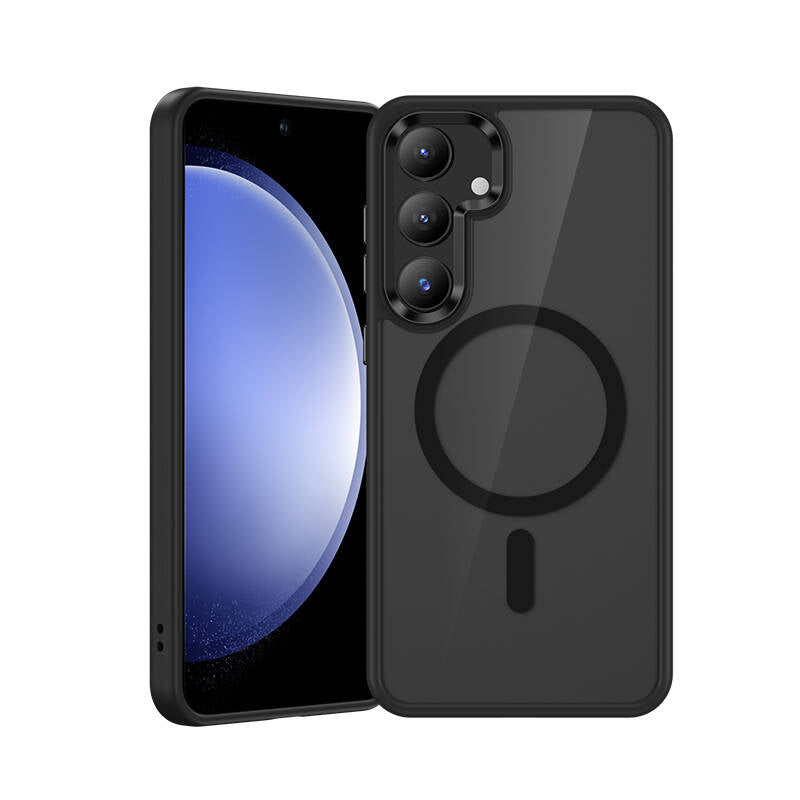 Benks MagClap Galaxy S25 M-safe Şeffaf Arka Yüzey TPU Çerçeve Telefon Kılıfı