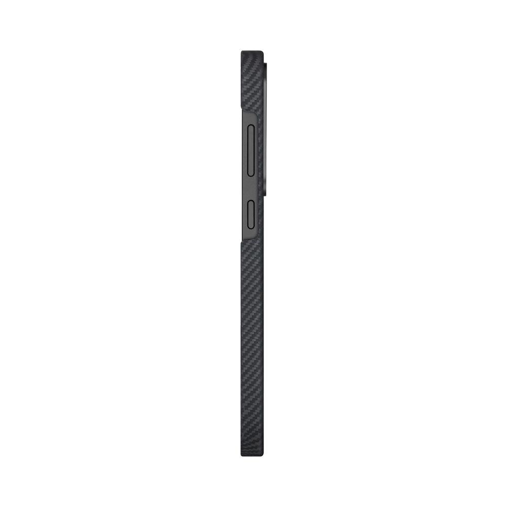 Pitaka Ultra-Slim Classic Serisi Galaxy S25 Magsafe Şarj Özellikli 600D Aramid Fiber Black-Grey Twill Kılıf