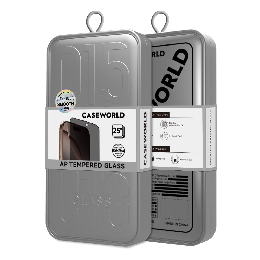 CaseWorld HD Serisi Galaxy S25 Plus 0.25mm Privacy Temperli Cam Ekran Koruyucu