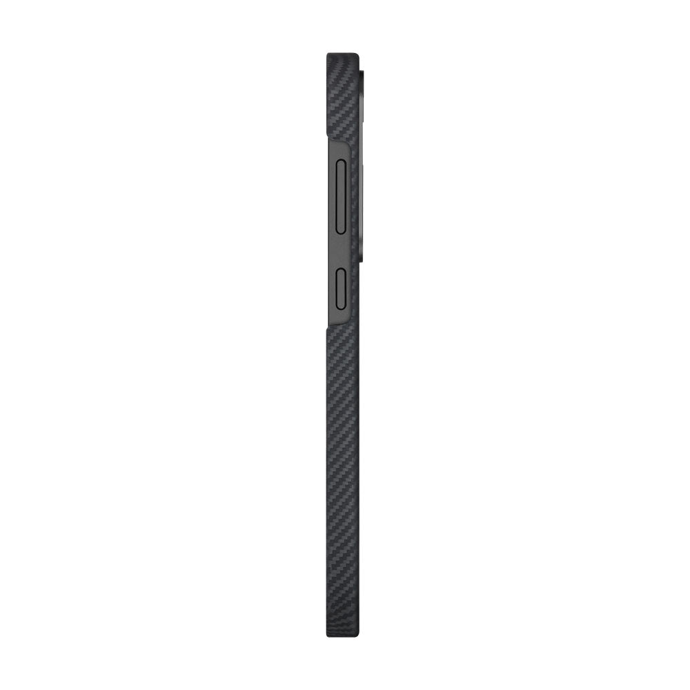 Pitaka Ultra-Slim Classic Serisi Galaxy S25 Plus M-safe Şarj Özellikli 600D Aramid Fiber Black-Grey Twill Kılıf