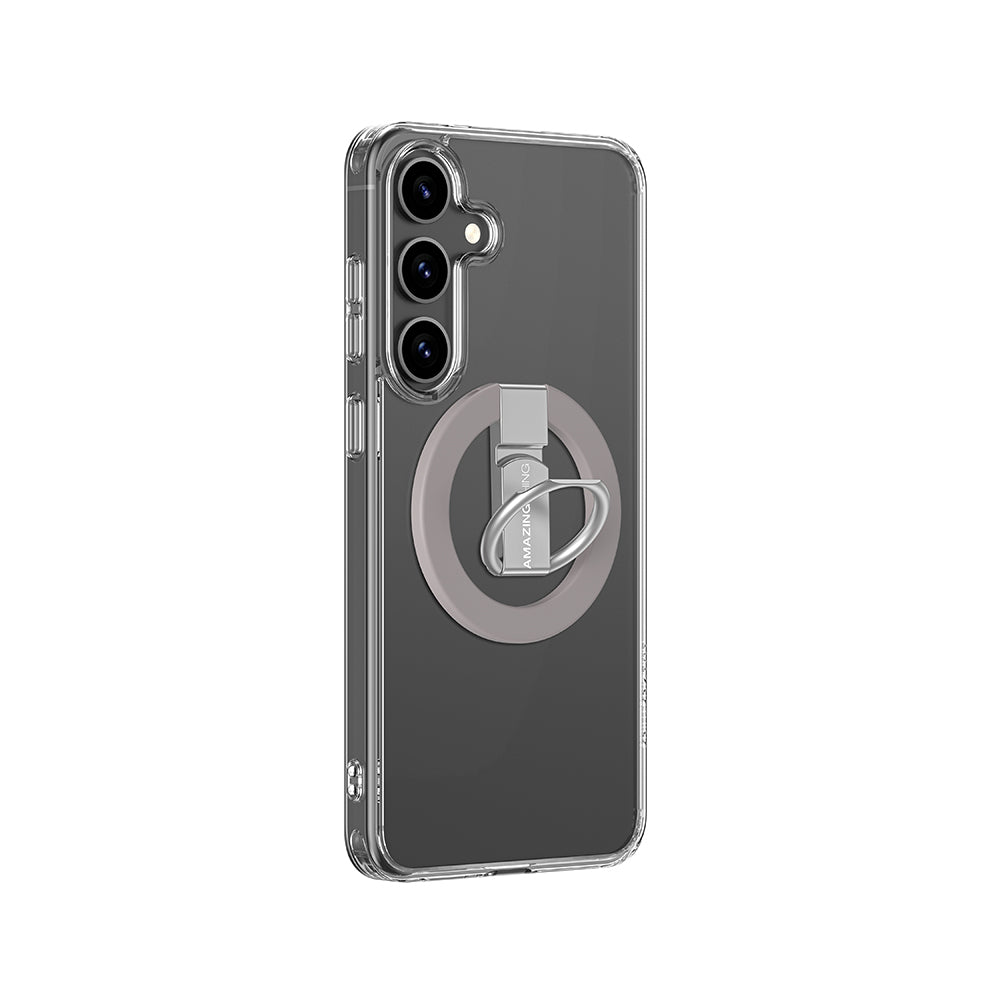 Amazingthing Minimal Grip Serisi Galaxy S25 Plus Magsafe Yüzük Standlı Telefon Kılıfı - 3