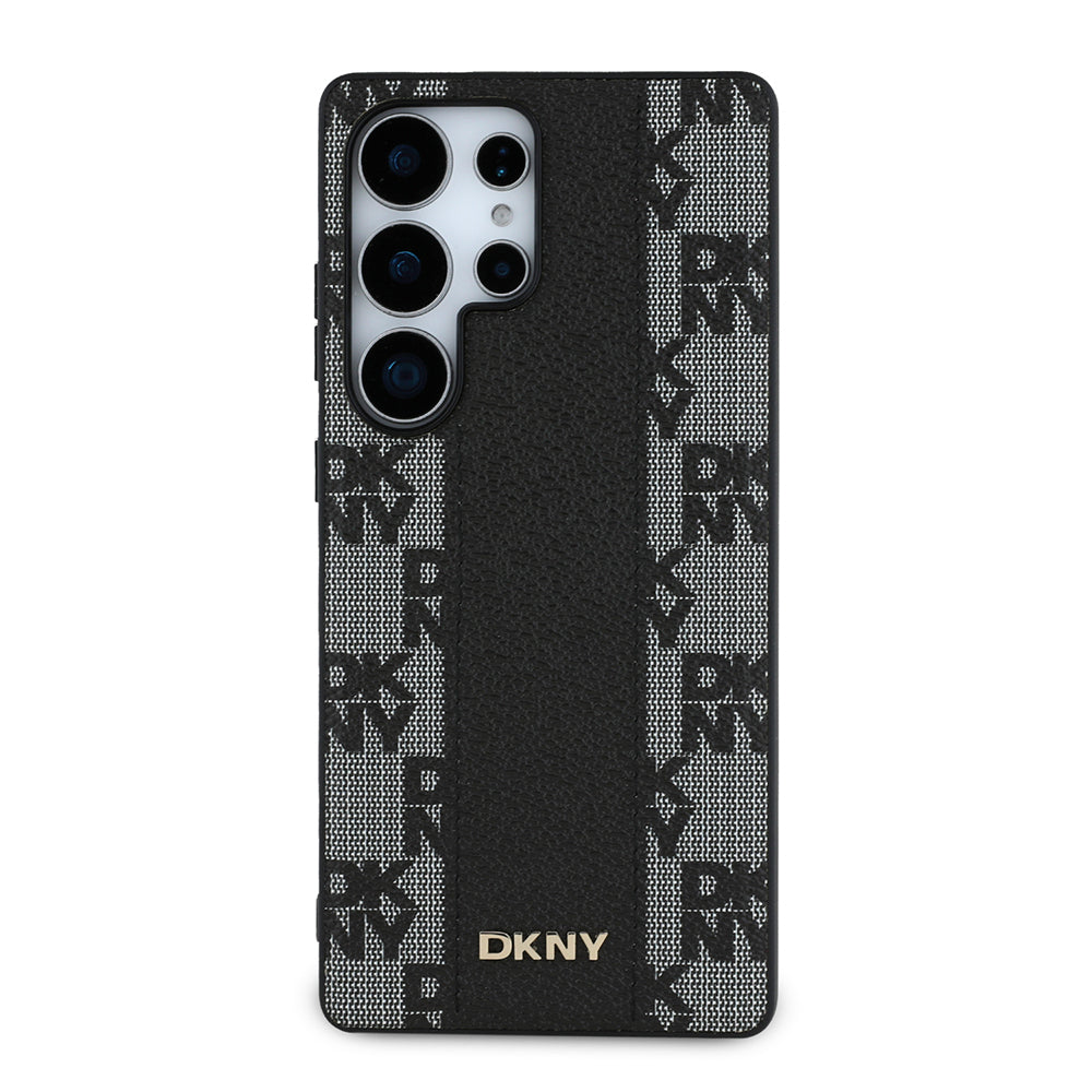 DKNY Galaxy S25 Ultra Orjinal Lisanslı Magsafe 3D Yazılı Checkered Pattern Kılıf