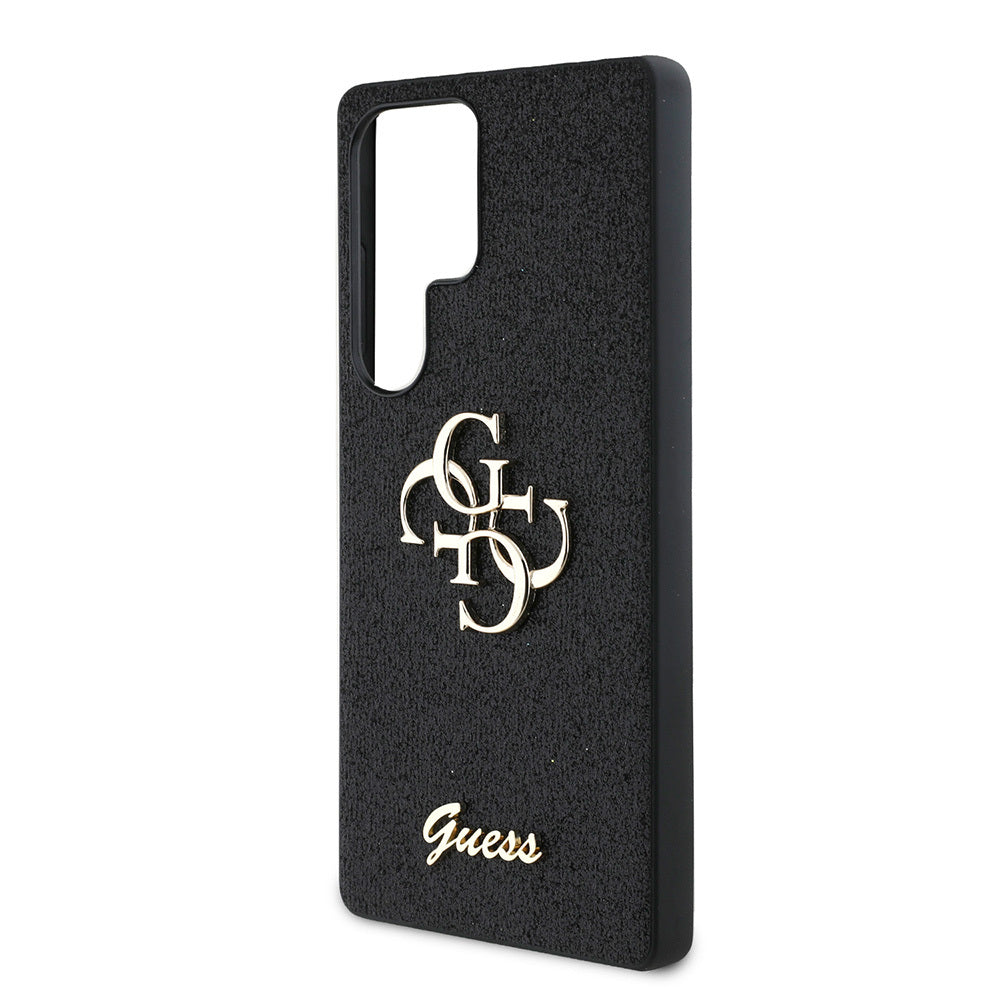 Guess Galaxy S25 Ultra Orjinal Lisanslı 4G Büyük Metal Logolu Glitter Kılıf