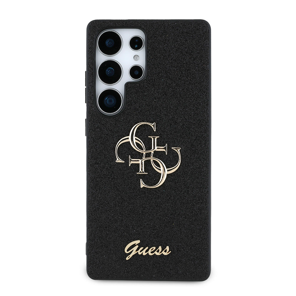 Guess Galaxy S25 Ultra Orjinal Lisanslı 4G Büyük Metal Logolu Glitter Kılıf