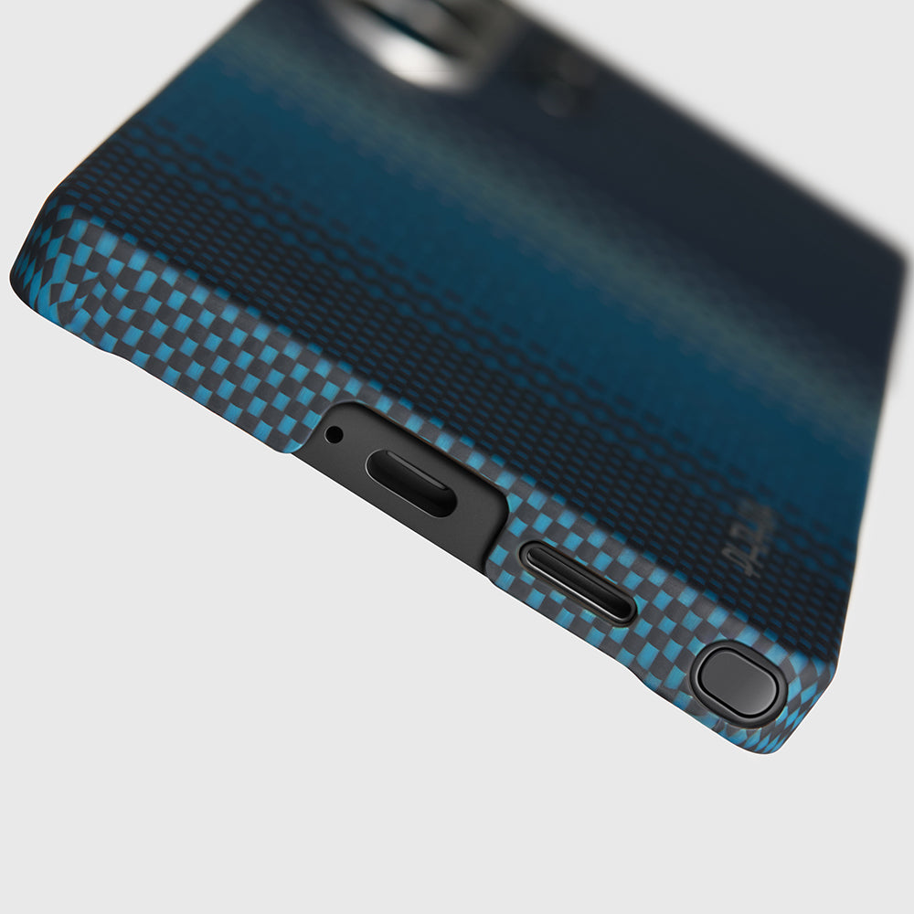 Pitaka Tactile Woven Sunset-Moonrise Serisi Galaxy S25 Ultra Magsafe Aramid Fiber Kılıf