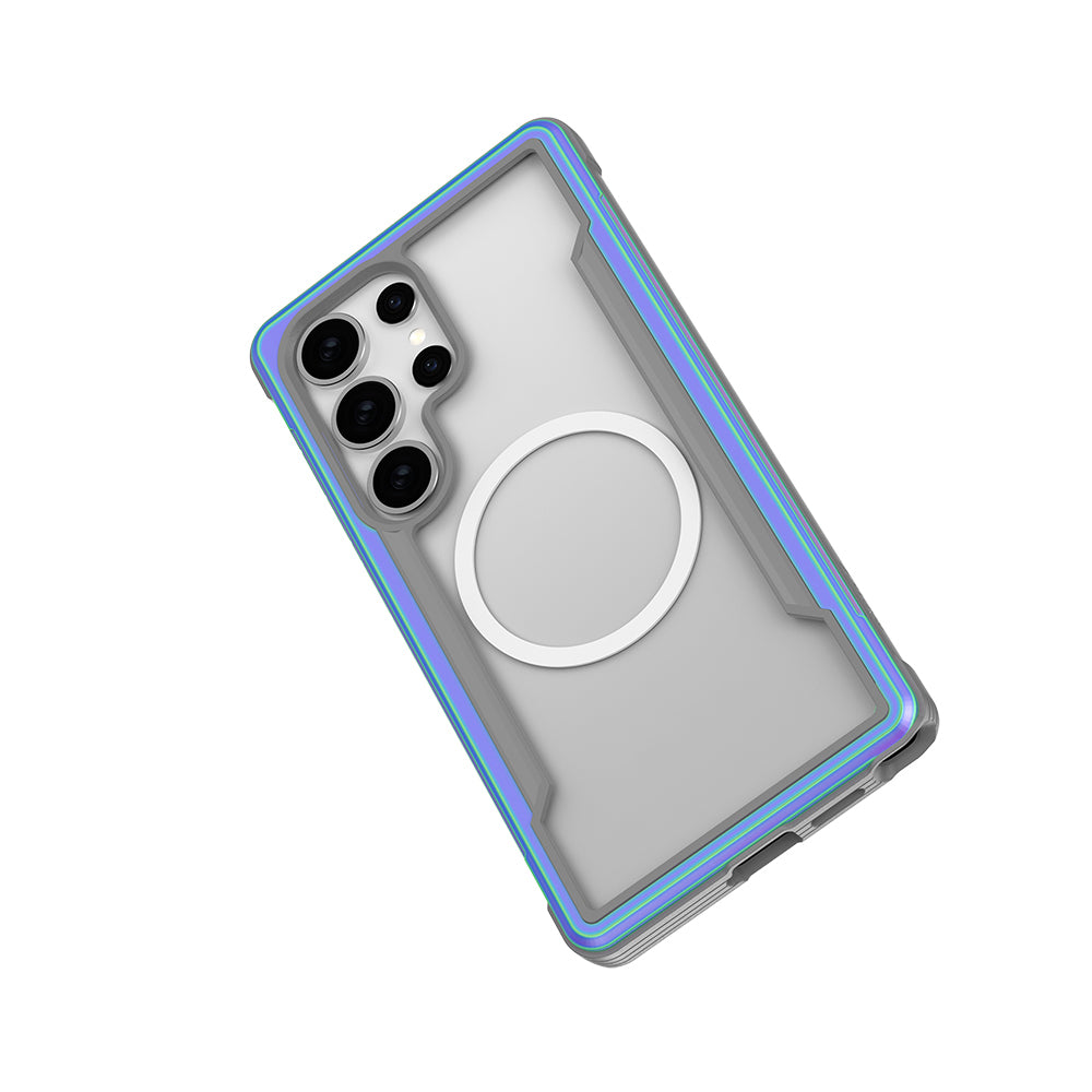 Raptic Shield Serisi Galaxy S25 Ultra Magsafe Şarj Özellikli Airbagli Şeffaf Arka Yüzey Kılıf