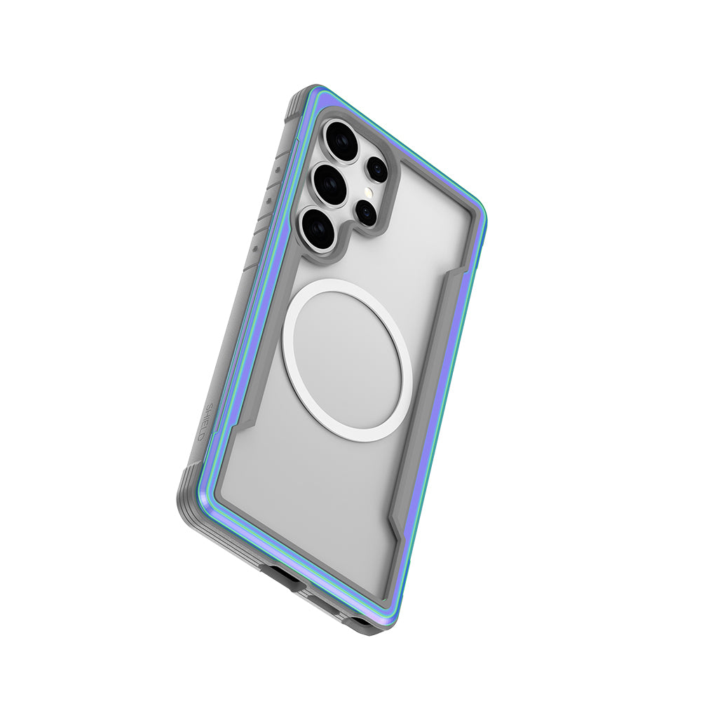 Raptic Shield Serisi Galaxy S25 Ultra Magsafe Şarj Özellikli Airbagli Şeffaf Arka Yüzey Kılıf