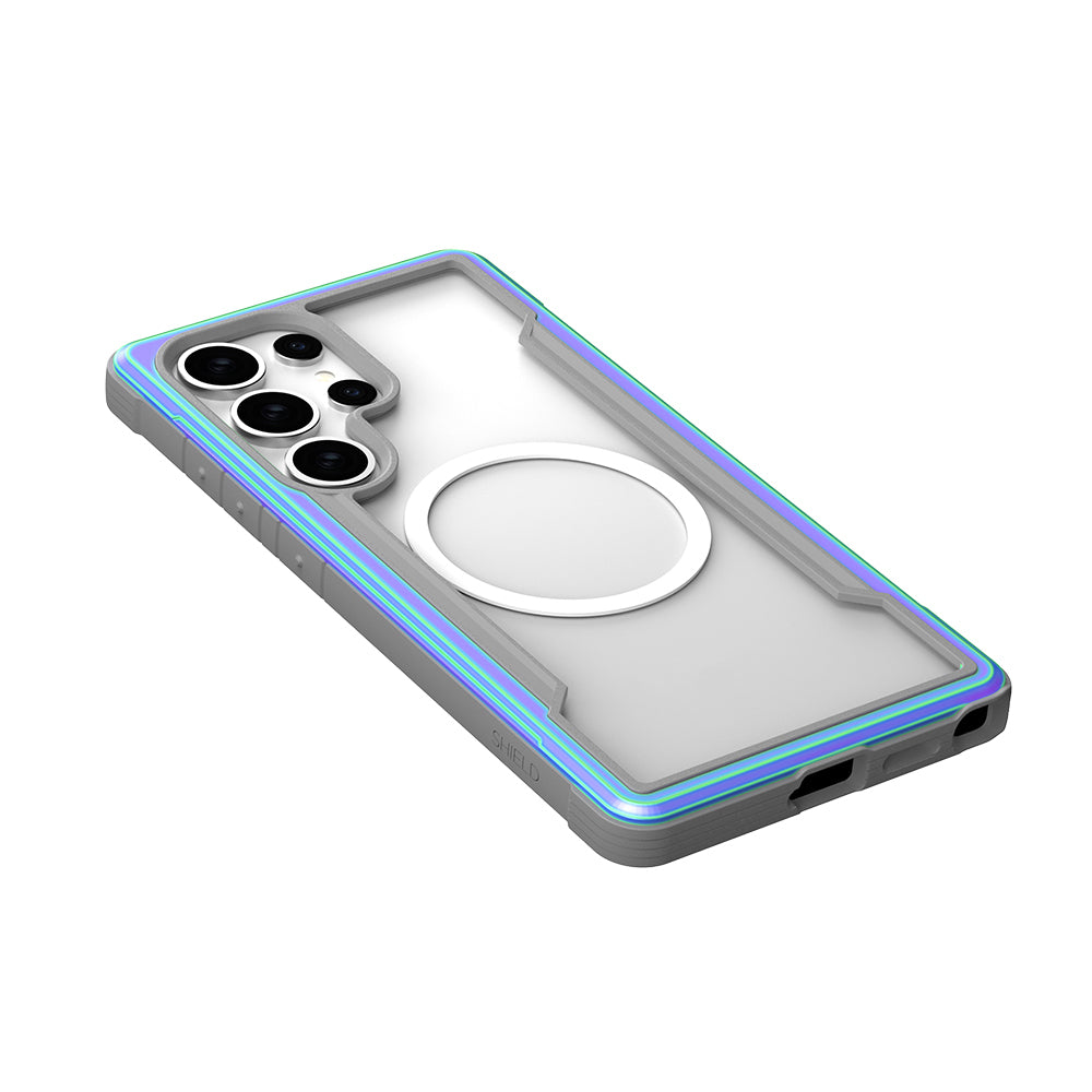 Raptic Shield Serisi Galaxy S25 Ultra Magsafe Şarj Özellikli Airbagli Şeffaf Arka Yüzey Kılıf