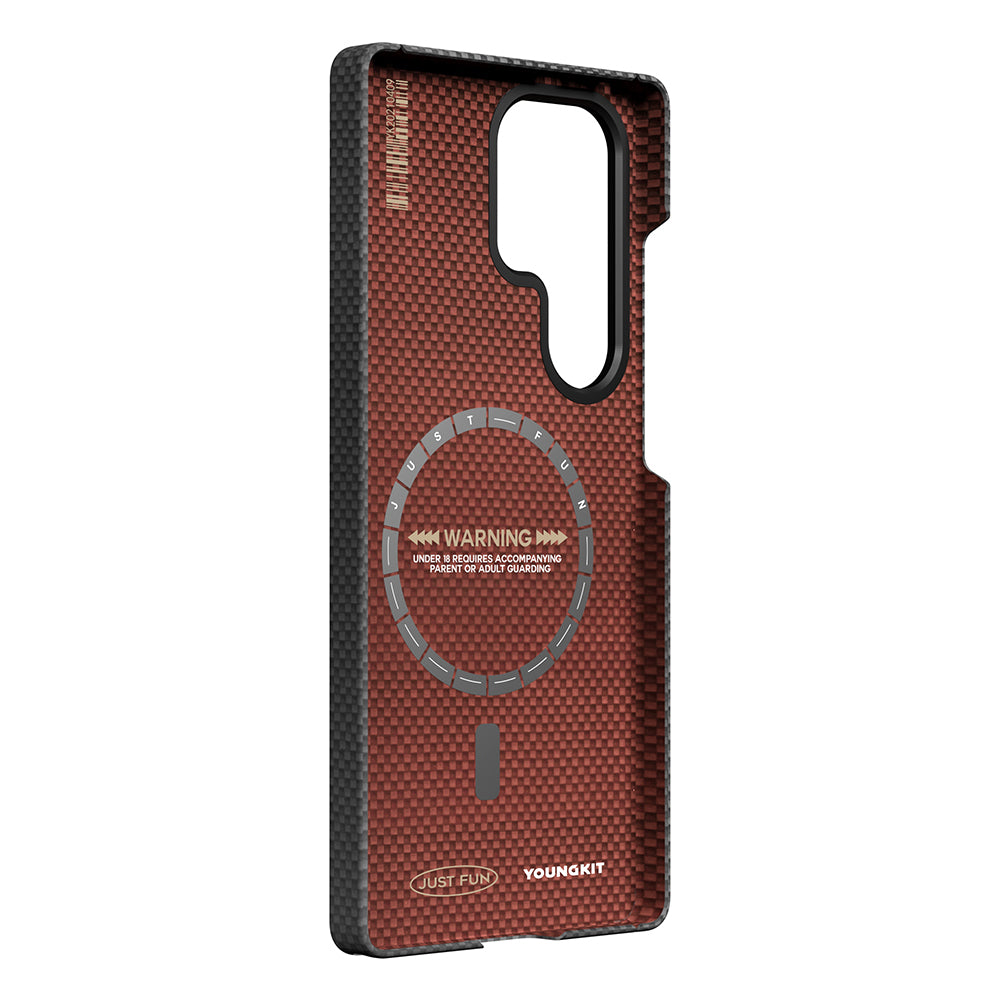 Youngkit 1500D Kevlar Extreme Wing Serisi Galaxy S25 Ultra Magsafe Aramid Fiber Telefon Kılıfı-6