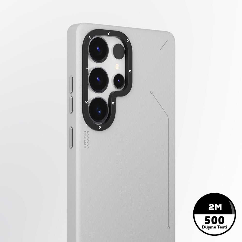 Youngkit Tech Fashion Serisi Galaxy S25 Ultra Magsafe Mat Deri Desenli Telefon Kılıfı-3