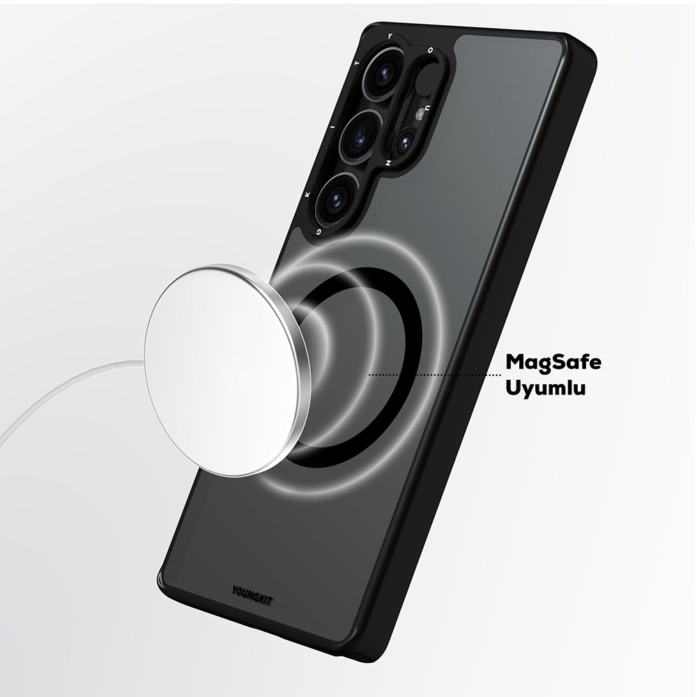 Youngkit Gemstone Serisi Galaxy S25 Ultra Magsafe Cam Arka Yüzey TPU Telefon Kılıfı-5
