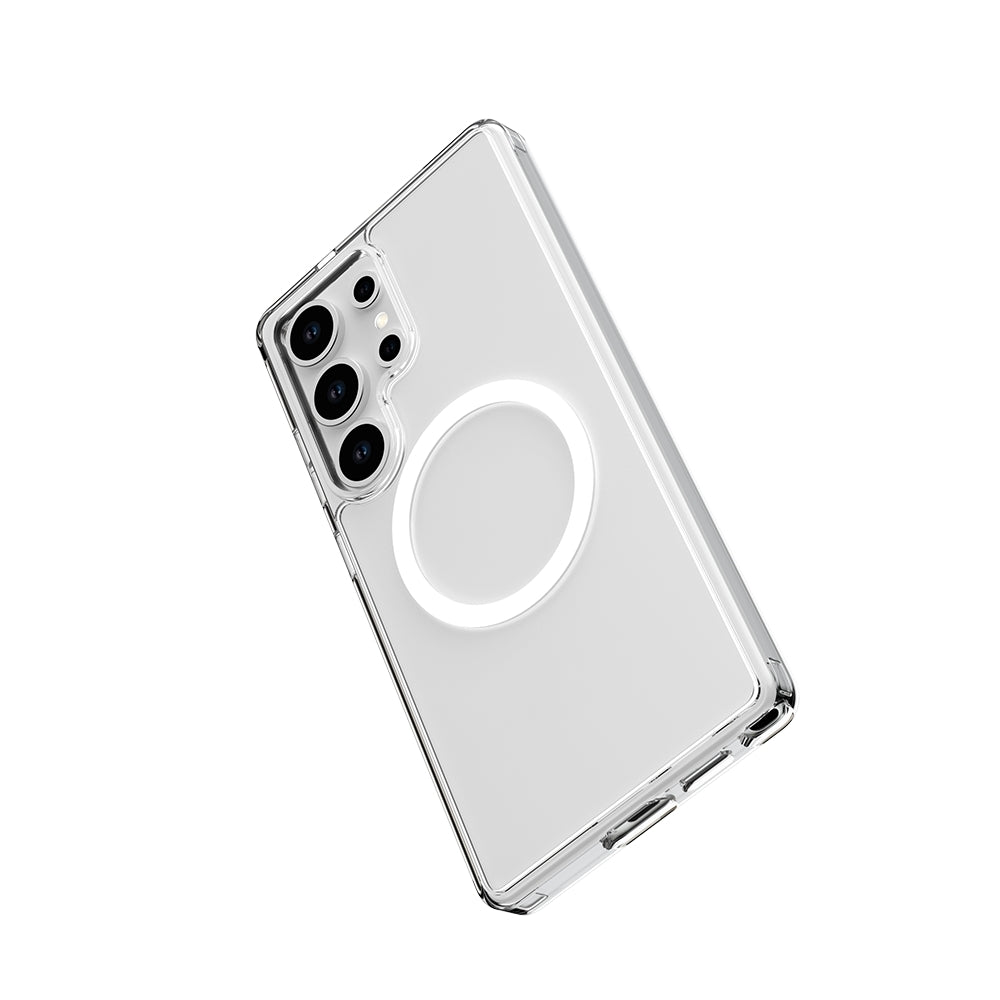 Raptic Crystal M-safe Serisi Galaxy S25 Ultra Magsafe Şarj Özellikli Şeffaf Kılıf