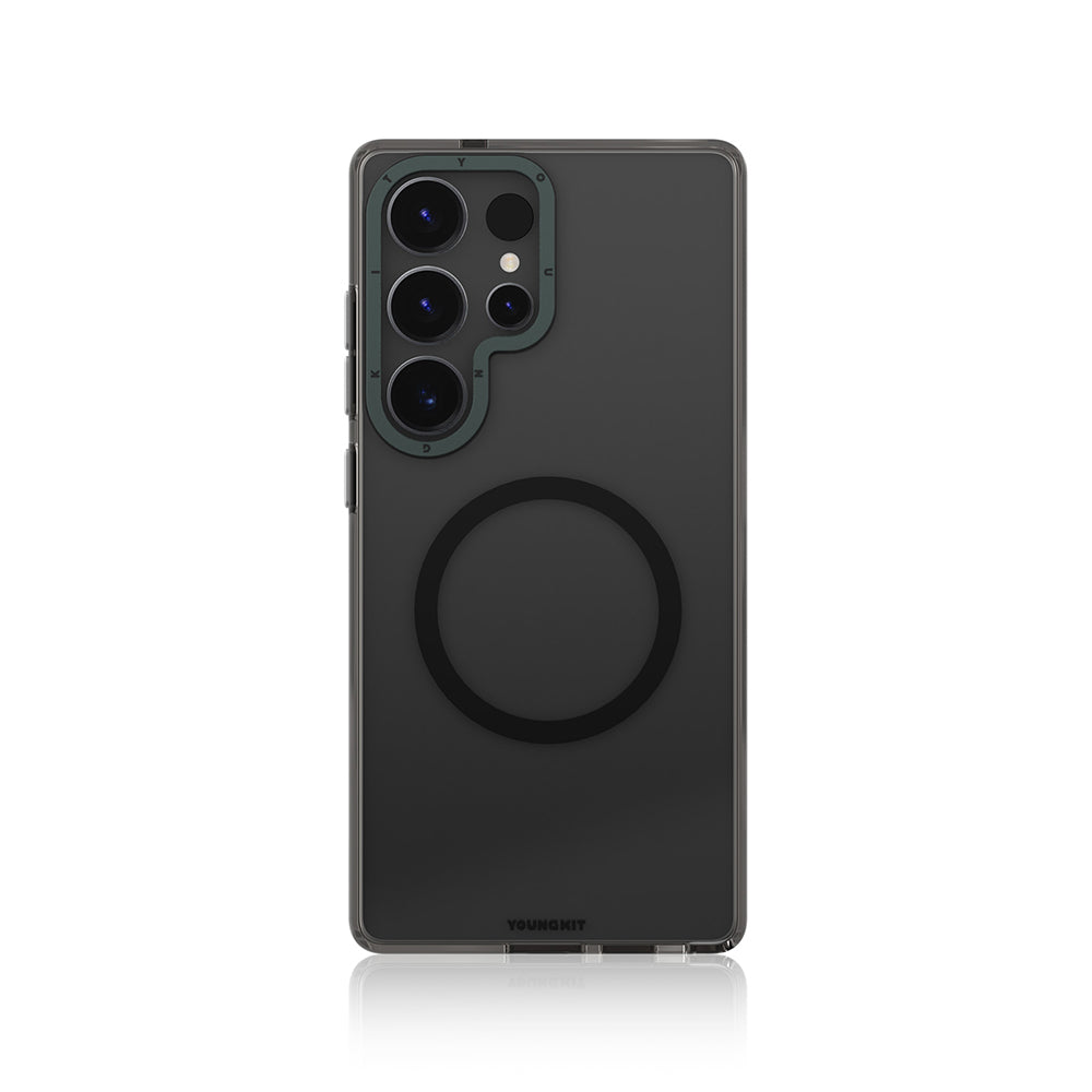 Youngkit Crystal Shield Serisi Galaxy S25 Ultra Kılıf M-safe Şarj Özellikli Şeffaf Kılıf