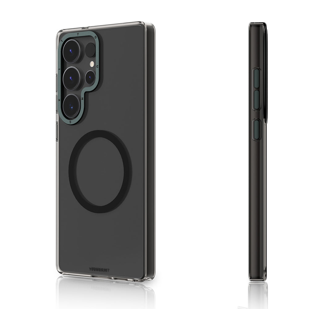 Youngkit Crystal Shield Serisi Galaxy S25 Ultra Kılıf M-safe Şarj Özellikli Şeffaf Kılıf