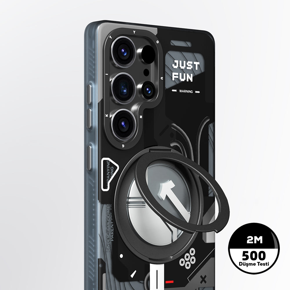 Youngkit 360° Standlı Starship Serisi Galaxy S25 Ultra Magsafe Telefon Kılıfı-8
