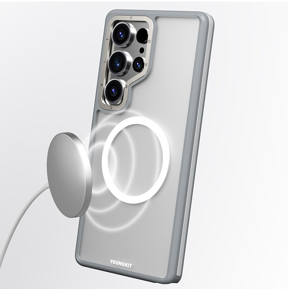 Youngkit Rock Sand Serisi Galaxy S25 Ultra Magsafe Şarj Özellikli Telefon Kılıfı-9