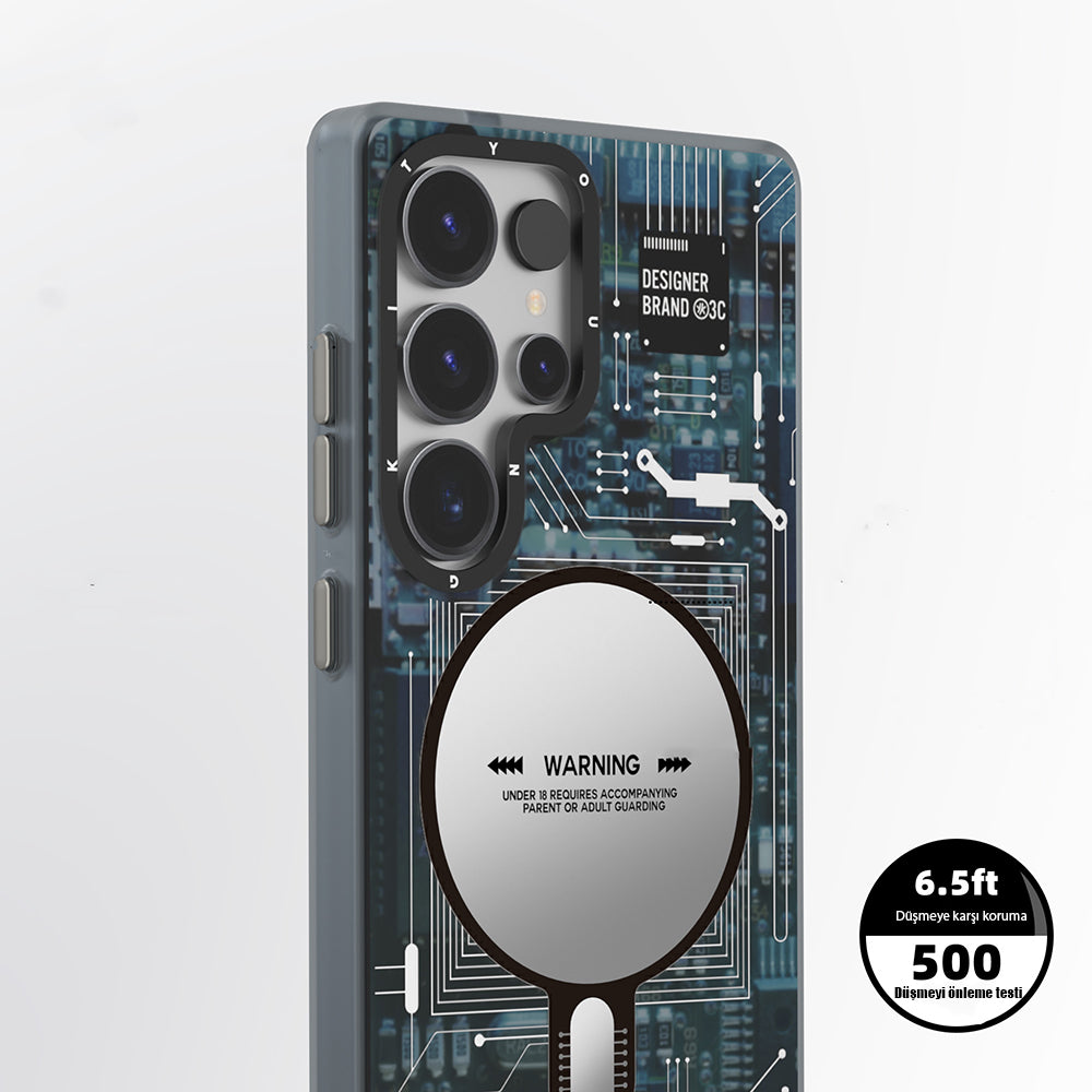YoungKit Technology Serisi Galaxy S25 Ultra Kılıf M-safe Şarj Özellikli Kılıf
