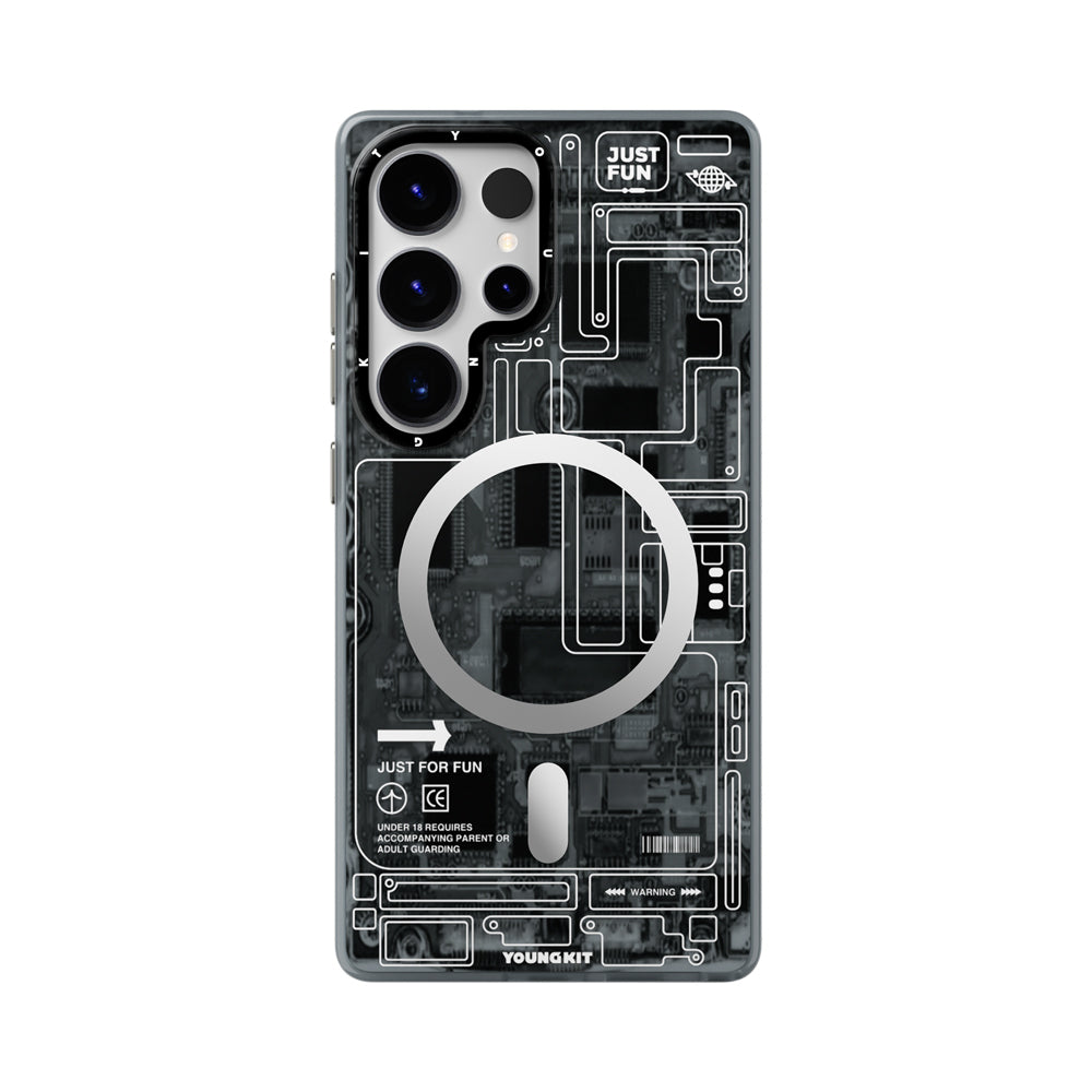 YoungKit Technology Serisi Galaxy S25 Ultra Kılıf M-safe Şarj Özellikli Kılıf