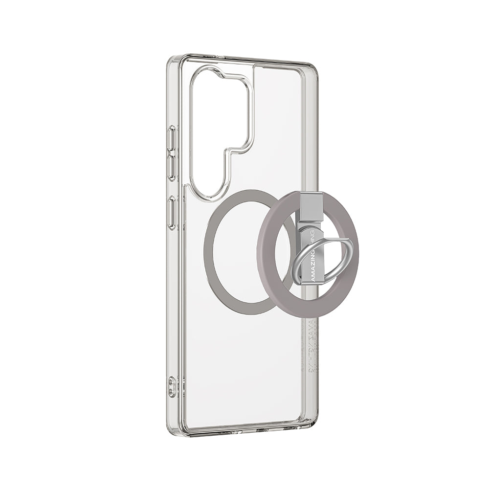 Amazingthing Minimal Grip Serisi Galaxy S25 Ultra Magsafe Yüzük Standlı Telefon Kılıfı - 3