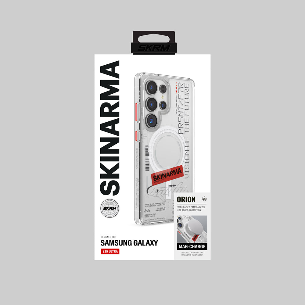 Skinarma Orion Galaxy S25 Ultra Kılıf Magsafe Yazı Desenli Airbag Tasarımlı Telefon Kılıfı-5
