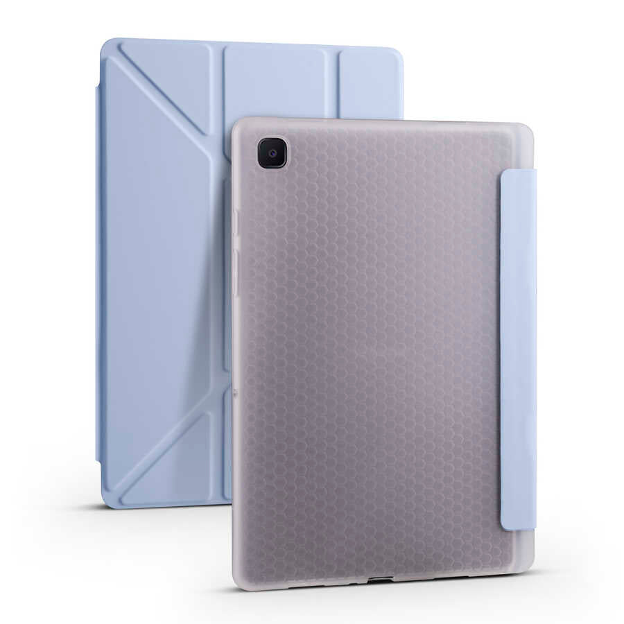 Cepax Foldable Galaxy Tab A7 10.4 T500 2020 Kalem Bölmeli Standlı Tablet Kılıfı - 9