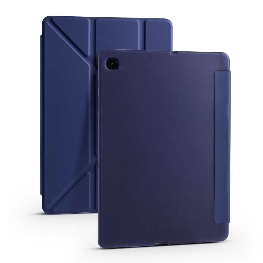 Cepax Foldable Galaxy Tab A7 10.4 T500 2020 Kalem Bölmeli Standlı Tablet Kılıfı - 11