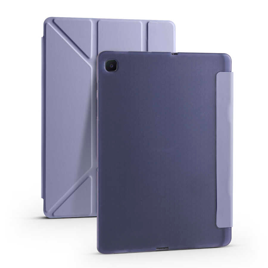 Cepax Foldable Galaxy Tab A7 10.4 T500 2020 Kalem Bölmeli Standlı Tablet Kılıfı - 12